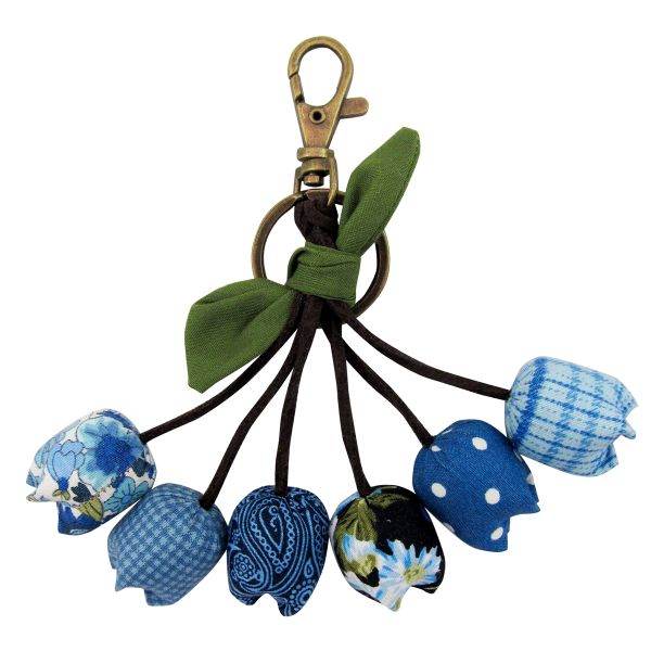 Picture of six flower cluster keychain