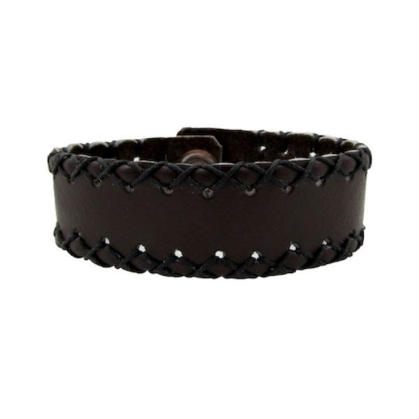 Picture of asher hand-stitched leather bracelet