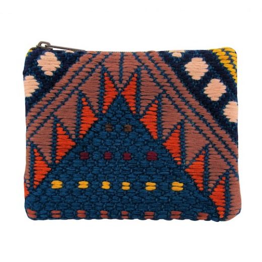 Picture of volcano woven cotton coin purse