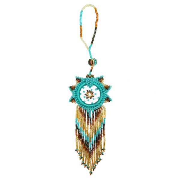 Picture of beaded dream catcher ornament - small