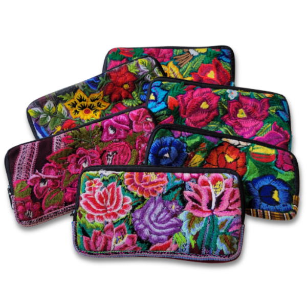 Picture of huipil flower wallet