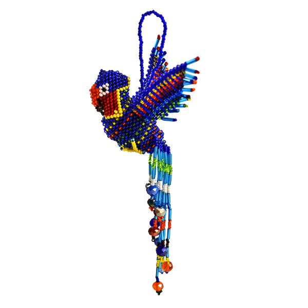 Picture of beaded tropical bird ornament