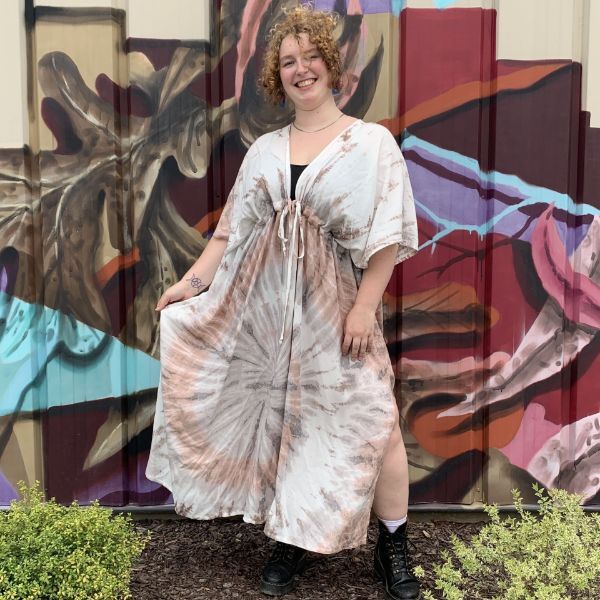 Picture of tie dye goddess dress