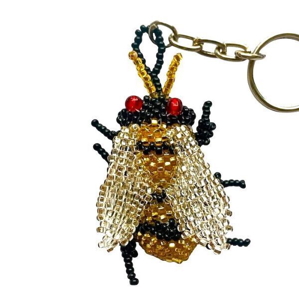 Picture of deluxe beaded keychain - garden life