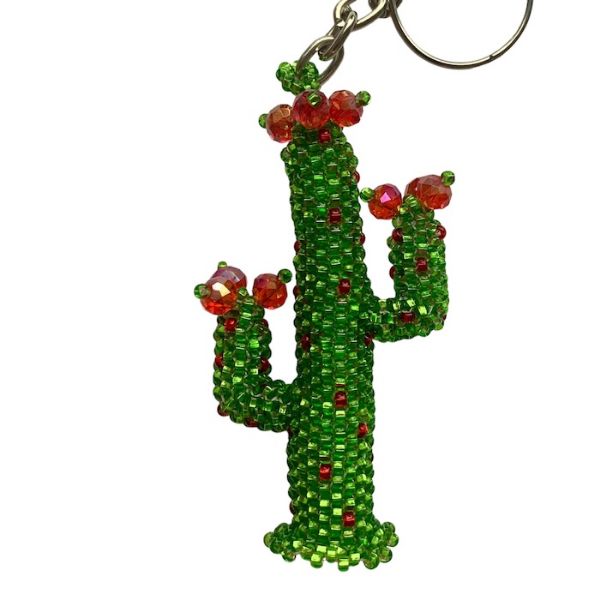 Picture of deluxe beaded keychain - garden life