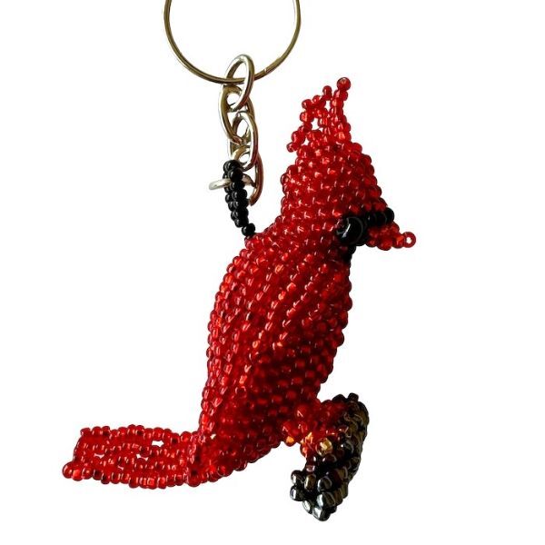 Picture of deluxe beaded keychain - garden life