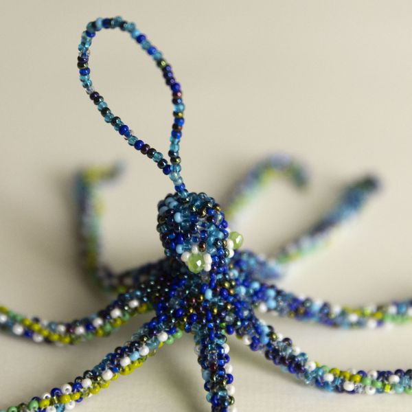 Picture of beaded octopus ornament