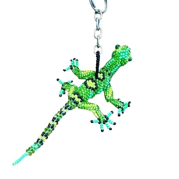 Picture of deluxe beaded keychain - garden life